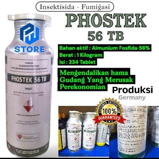 BERKUALITAS OBAT RACUN BASMI KUTU GUDANG PHOSTEK 56 TB Tablet Fumigan Basmi Hama Kutu Terigu Beras B