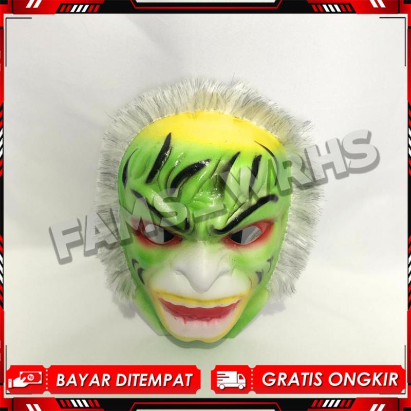 Topeng Hanoman Hijau Spons Topeng Hulk Topeng Anoman Topeng Anak BISMILLAH