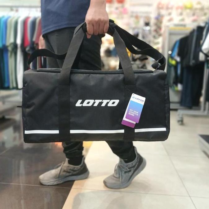 Tas Duffle - LOTTO Elta Gym Bag - Black [LOTTB250213B]-