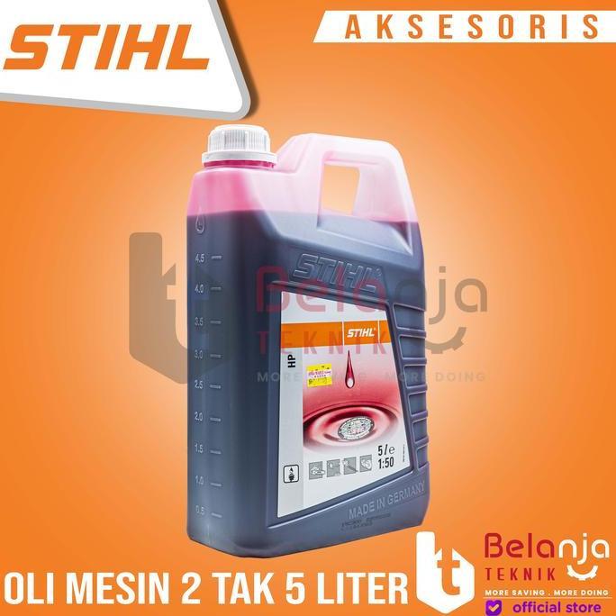 Stihl Oli Mesin Potong Kayu Mesin Potong Rumput 2Tak 5 Liter Oli Stihl