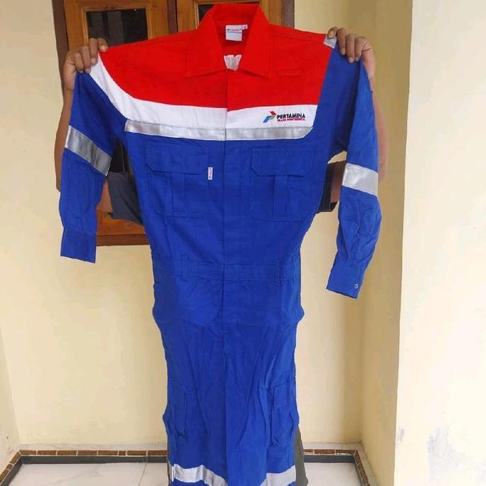Coveroll Wearpack Pertamina BR - Shield Flame PROMO AWAL TAHUN