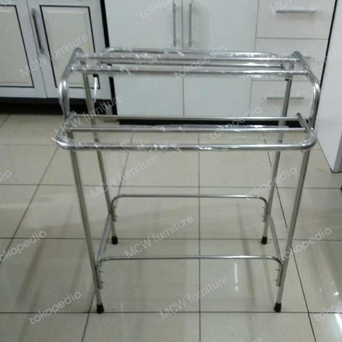ASLI RAK HANDUK STAINLESS/RAK HANDUK/RAK JEMURAN/JEMURAN KECIL/JEMURAN APAR READY STOCK