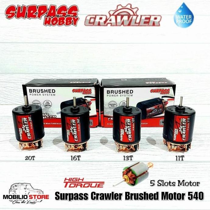 Surpass Hobby Brushed Motor 540 5 Slot RC Crawler 11T 13T 16T 20T