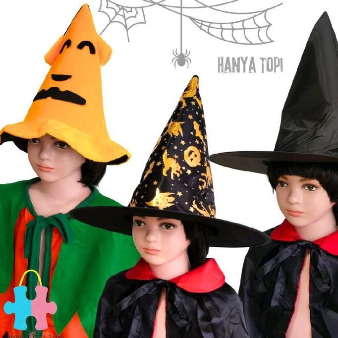 ASLI Witch Hat Topi Hoween Penyihir READY STOCK