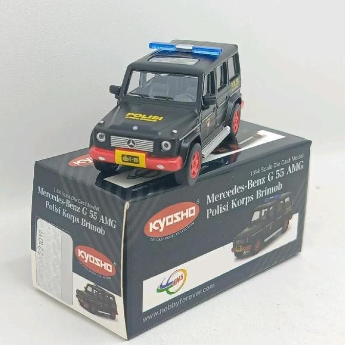Kyosho 1/64 Mercedes-Benz G55 AMG Polisi Korps Brimob