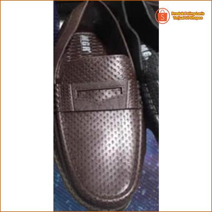 Sepatu Kerja Pantofel Loafer Kerja Formal Casual Pria Karet Anti Air Impor Jelly Mgr Mokaya Balance 