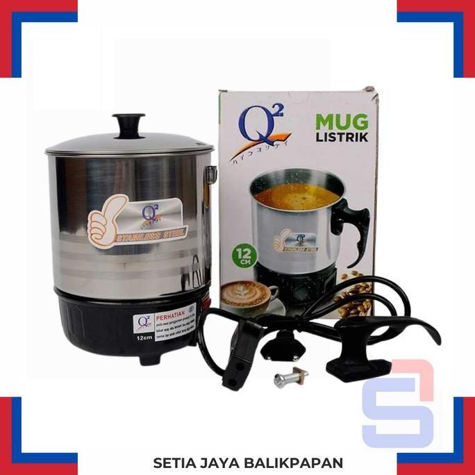 %$%$%$%$] Mug Listrik Q2-8012 Stainless Steel