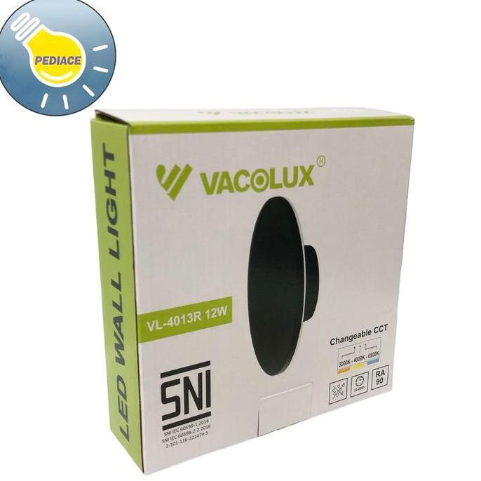 Lampu LED Wall Light 12W VACOLUX VL-4013R Bulat Outbow Changeable CCT