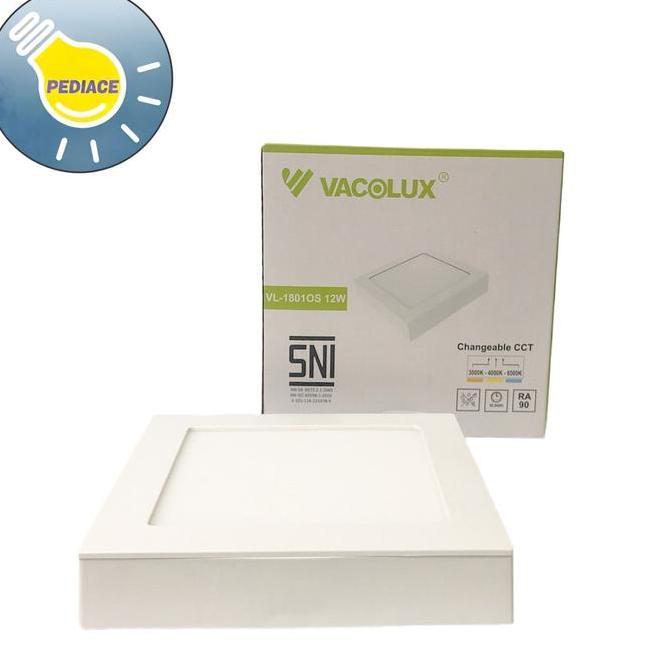 Lampu LED Panel Light 12W VACOLUX Kotak Tempel / Outbow Changeable CCT
