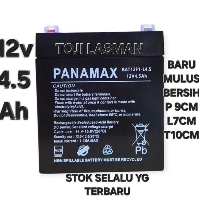 ( ACCU 12V 4.5AH ) BATTERY BATERAI AKI SPEAKER AKTIF AKTIVE PORTABLE MOTORAN MOBILAN MAINAN CHARGER 