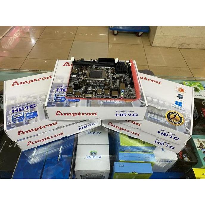 NEW MOTHERBOARD AMPTRON H61 C LGA 1155