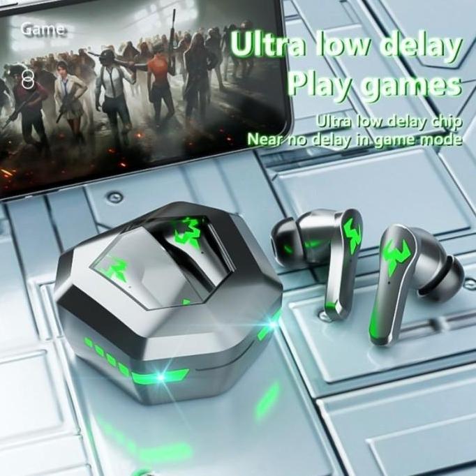 Promo TWS GAMERS PINZY Earphone Gaming TWS N35 Wireless V5.3 Magnetic Full LED Diskon