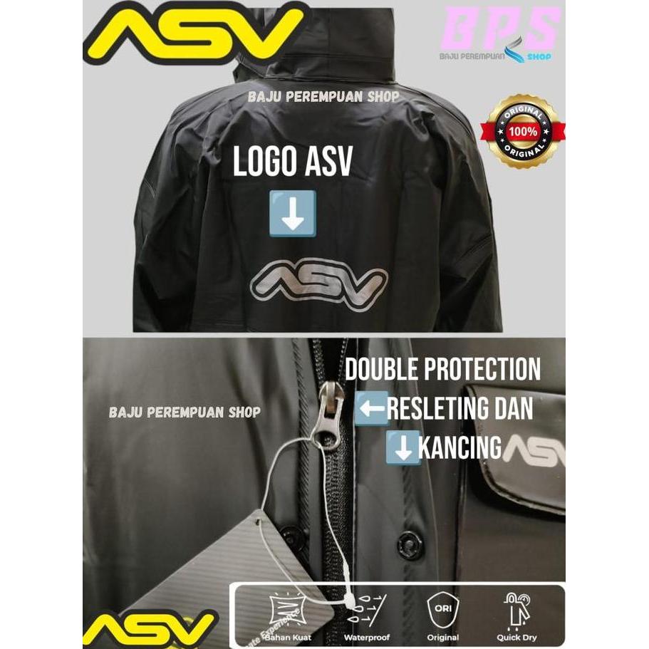 TERMURAH Jas Hujan ASV Karet Setelan Jaket Celana Mantel Mantol Raincoat ASV READY STOCK