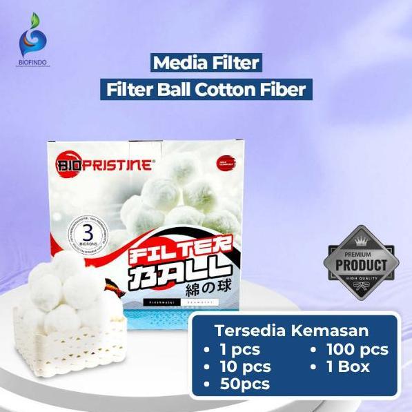 Berkahshopss - Bio Fiber Cotton Crystal Ball Media Filter Aquarium Kolam Renang