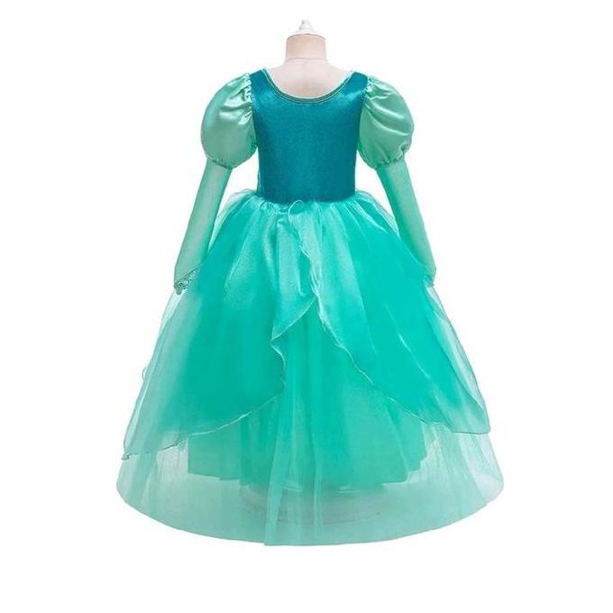 ASLI M020 LITTLE MERMAID ARIEL KOSTUM DRESS PESTA  ANAK PEREMPUAN Putri Duyung READY STOCK