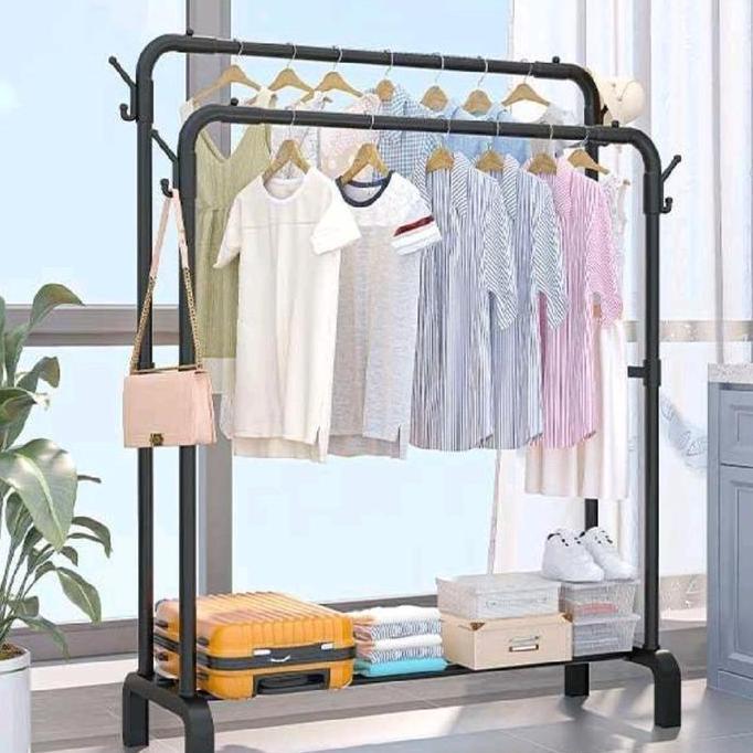 Gantungan Baju Gawang/Rak Gawang/Jemuran Baju Gawang/Stand Hanger Gawang Besi/Rak Gawang Besi/Jemura