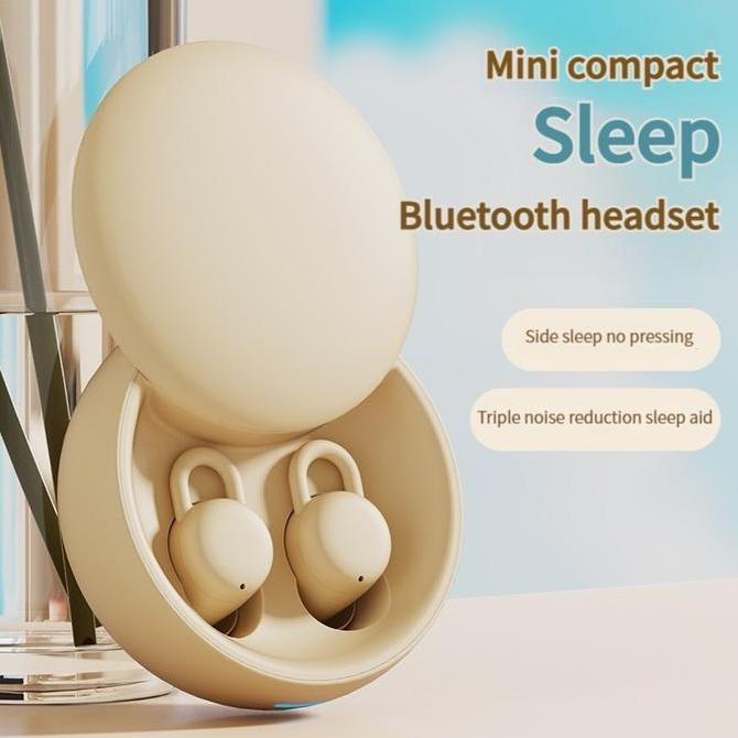 Sabarshopss - Tidur Nirkabel Bluetooth Earphone Khusus Tidur Samping Tanpa Rasa Sakit Stereo Peredam