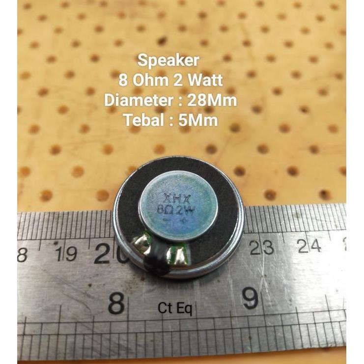 Promo speaker 8 ohm 2 watt 2 W 8R speaker Diameter 28 MM 2.8 CM tebal 5mm Diskon