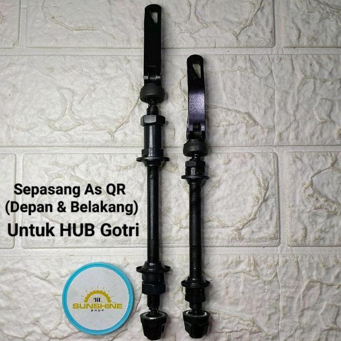 As QR Hub FreeHub Quick Release 1 Set Depan Belakang Sepeda MTB Seli Roadbike