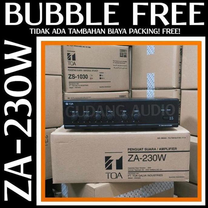 Promo POWER MIXER AMPLIFIER TOA ZA-230W ZA 230 DAYA 30 WATT AMPLI MASJID MUSHOLA ORIGINAL GARANSI RE