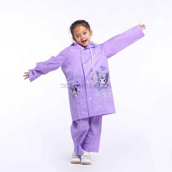 Jas Hujan Setelan Anak Motif Stiker DIY Nempel Sendiri 8111, 8211
