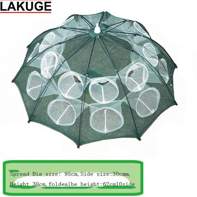 Perangkap Bubu Ikan Udang Kepiting Lobster Hexagonal 20 Lubang