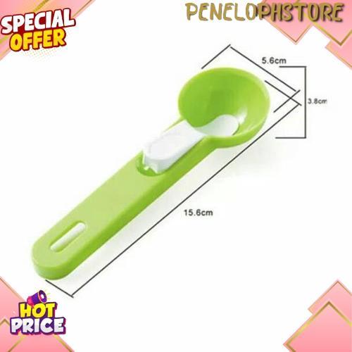 Sendok Scoop Ice Cream Buah Plastik Teratas