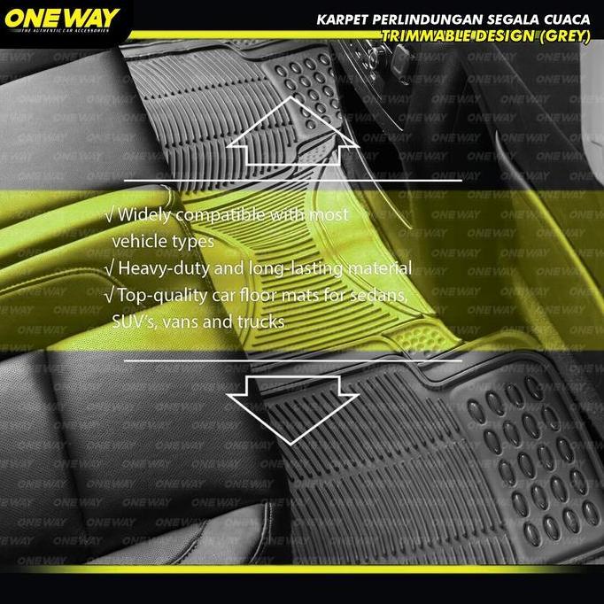 Ready ONEWAY Karpet Mobil Karet Rubber Terios Grandmax Luxio UNIVERSAL PNP