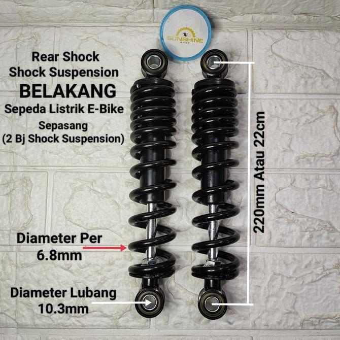 Shock Breaker Suspension ShockBreaker Belakang Sepeda Listrik E-Bike