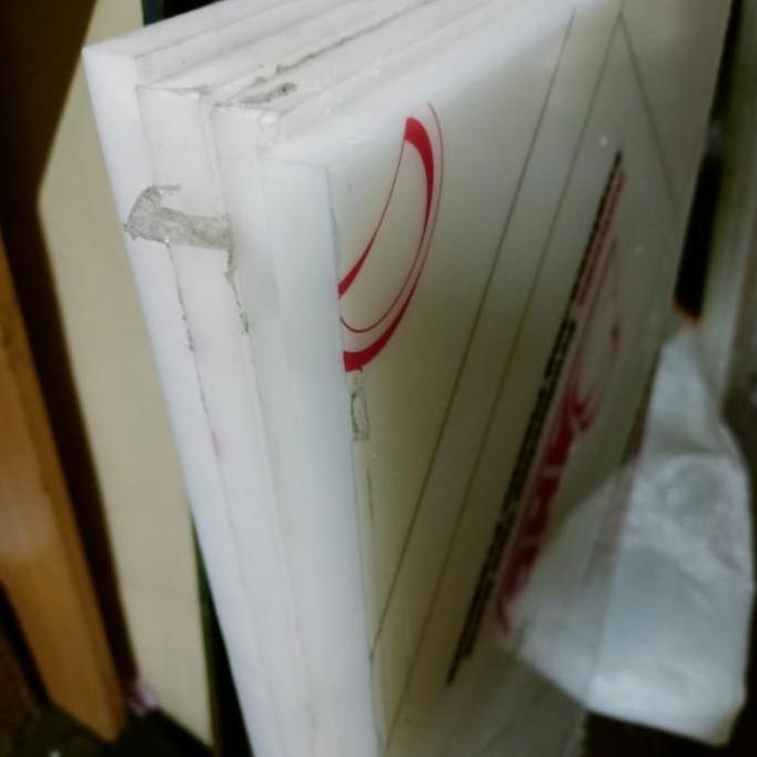 nylon sheet HDPE 10mm x 30 cm x 35 cm  ( PE sheet lembaran)