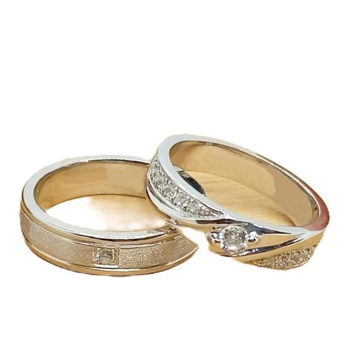 Cincin Tunangan Couple Perak Asli