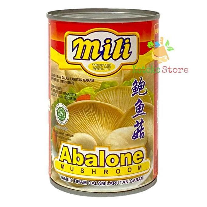 Mili Abalone Mushroom Kaleng / Mili Jamur Tiram Abalone Kaleng 400gr murah
