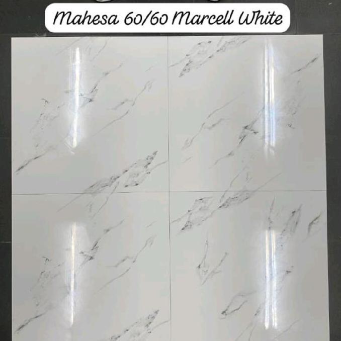 granit mahesa Marcel white glossy 60x60 kw 1 / dus 1.44m
