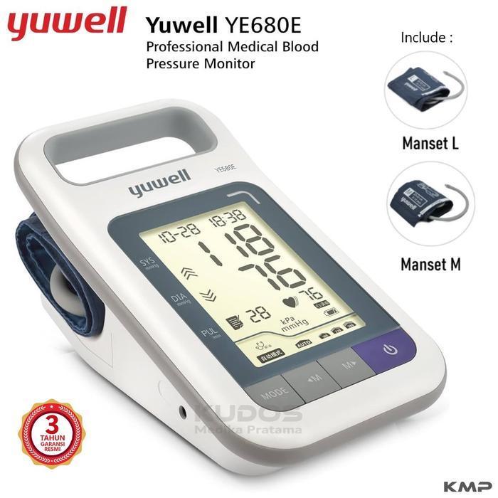 Yuwell YE680E - Tensimeter Digital - Alat Ukur Monitor Tekanan Darah Tensi - YE 680E
