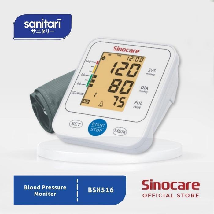 Sinocare Blood Pressure Monitor BSX 516 Tensimeter Digital Sinocare BSX 516 Tensimeter Sinocare