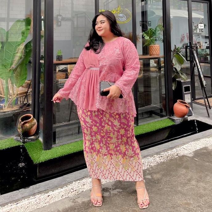 KEBAYA SELENDANG TILE JUMBO Kondangan Atasan Dress Pesta Setelan brokat