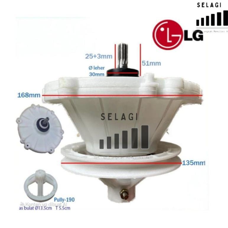 GEARBOX MESIN CUCI LG 2 TABUNG 7KG 8KG 9KG 10KG 11KG 12KG 13KG 14KG | GEAR BOX MESIN CUCI LG GIR BOX