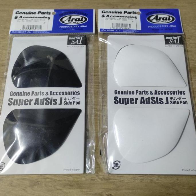DISKON Helm Arai Part Sidepod SAI/SAL hitam dan putih new READY STOCK
