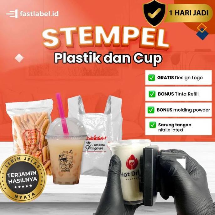 Fastlabel Alat Sablon Kemasan Stempel Plastik Dan Cup Gelas (Bergaransi) Kualitas Terbaik Harga Term