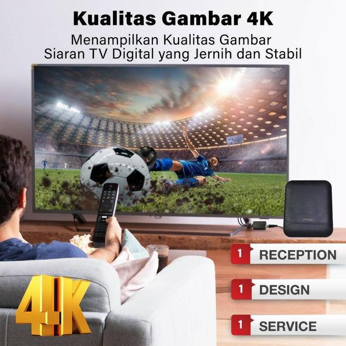 Antena TV Digital Outdoor Antenna Booster DVBT2 4K PX DA-6000 [terbaik]