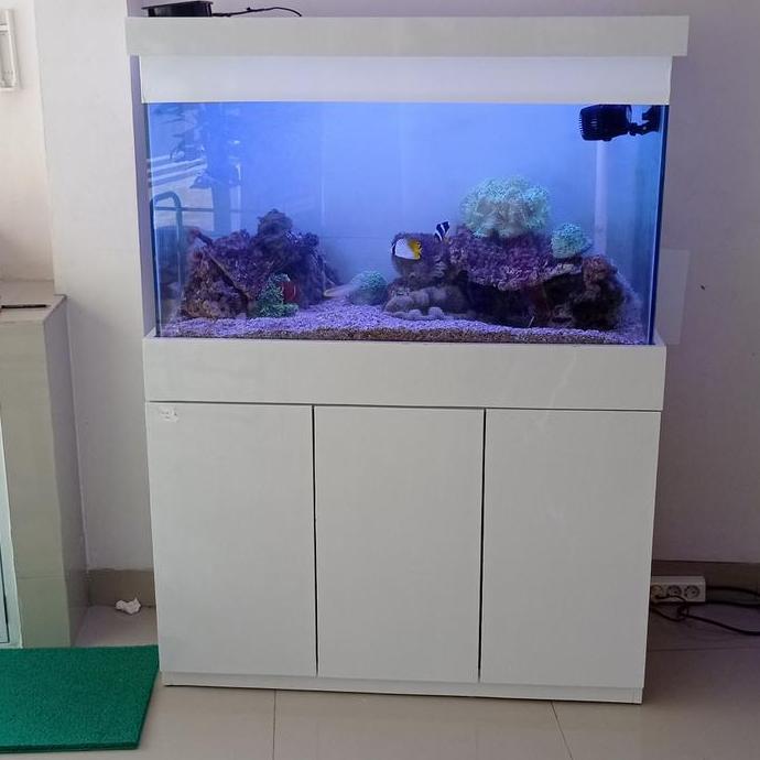 Terlaris Aquarium Fulset Cabinet / Meja 100Cm