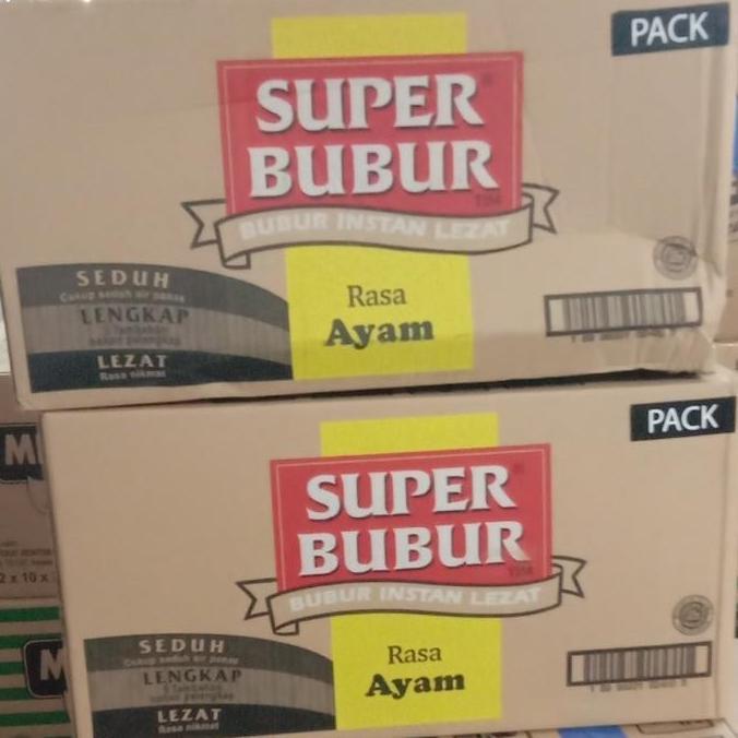 Super Bubur Rasa Ayam Dus ( isi 40 Pcs x 45 Gr )