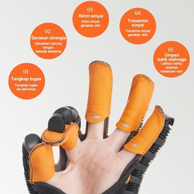 Sarung Tangan Terapi/Latihan Tangan Untuk Pasien Stroke Hemiplegia - Alat Rehabilitasi Portable Deng