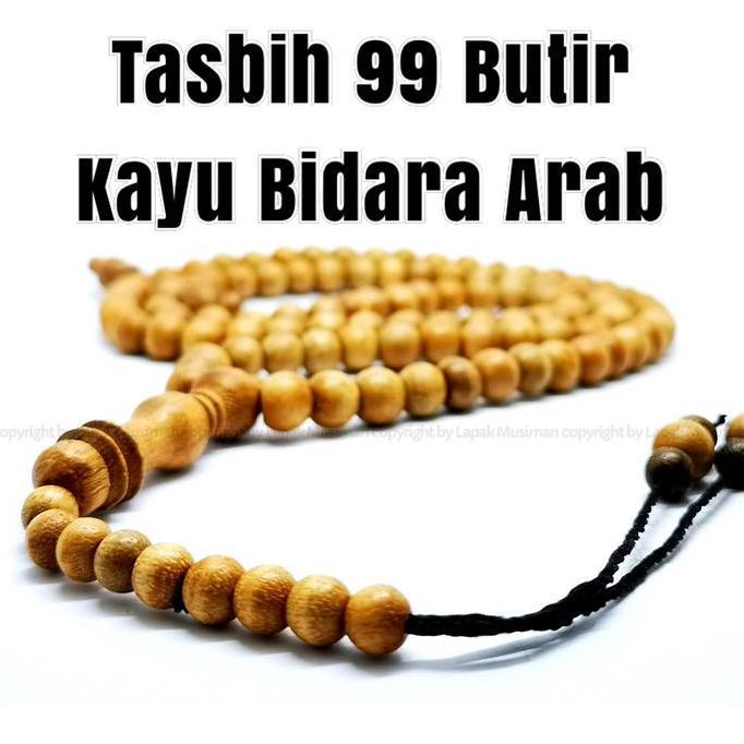 Religg- Tasbih Kayu Bidara Arab Asli Alam Tasbih Kayu 99 Butir