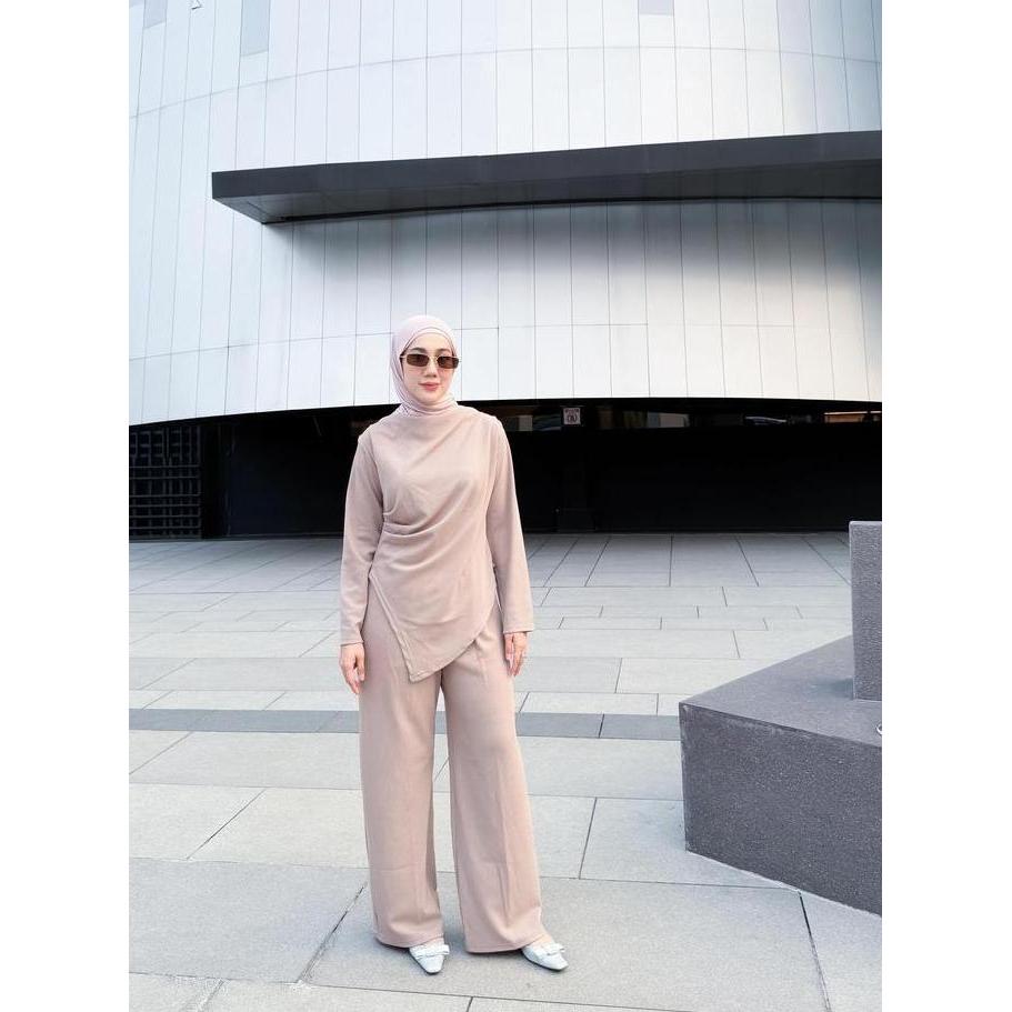 READY LIVE EXCLUSIVE KITTYSHOPGIRLS - Belina set (Lengan Panjang Wanita,Set Celana) G00D QU4LITY