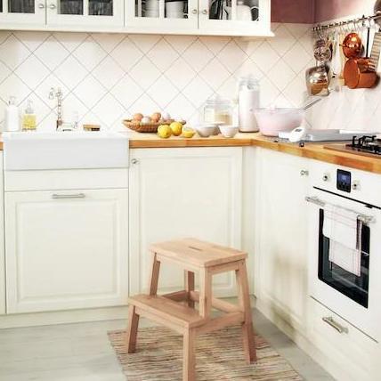 tangga bangku dapur / tangga serbaguna / bangku kayu