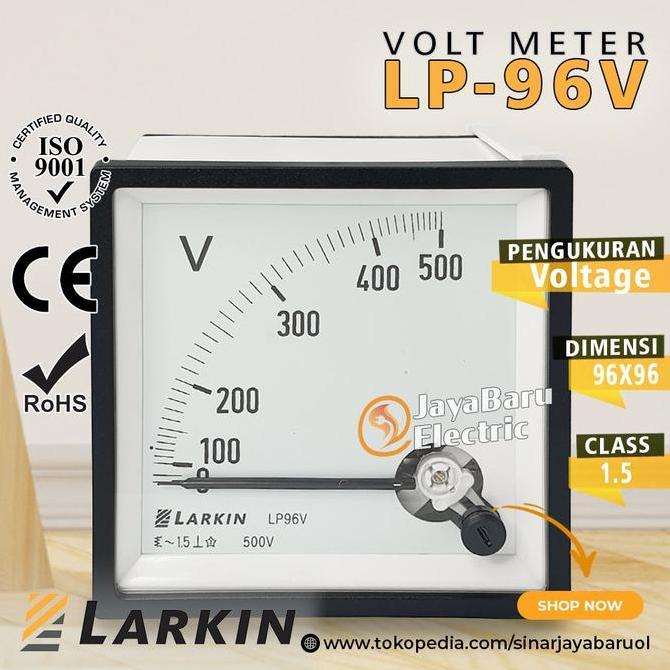 Voltmeter Voltmeter Analog Larkin Lp-96V 500V Restock!