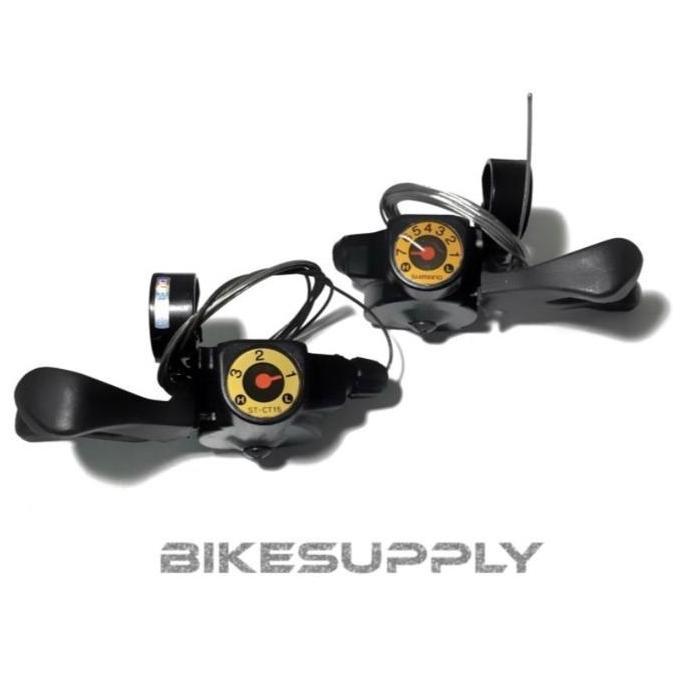Promo Shifter Operan Sepeda Shimano Altus 3 x 7 Speed SC - CT15 Via Japan Vintage NOS Jadul Diskon