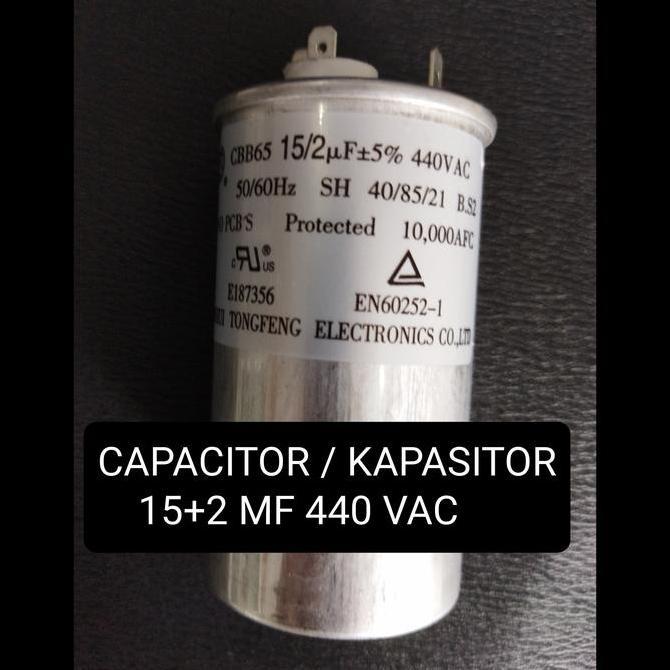 favorit] CAPACITOR AC PANASONIC KAPASITOR AC 15+2MF 440VAC UNTUK OUTDOOR AC