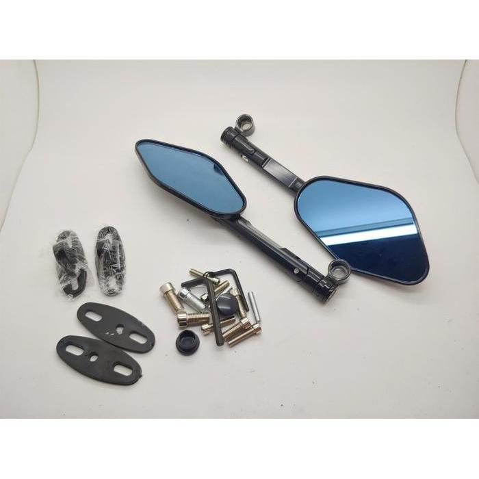 Cbd Spion Tomok Kapak Oktagon Ellise Model Rizoma Universal Semua Motor Kaca Biru Anti Silau Bahan C